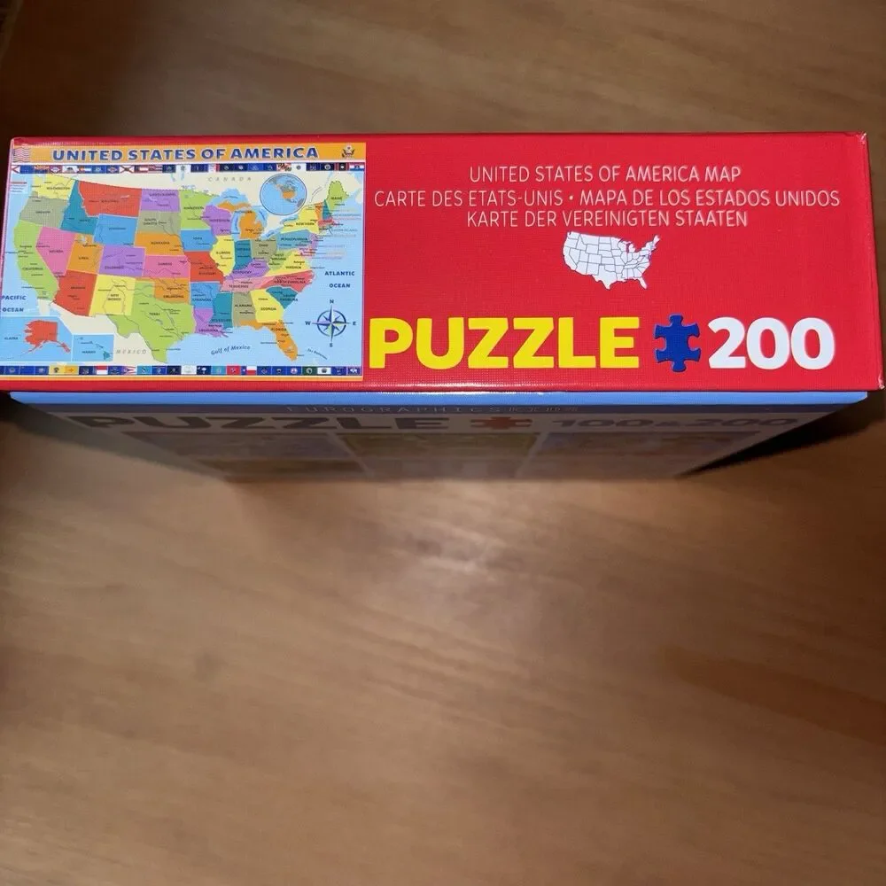 Puzzles 300 Piece (2) Solar System & USA Map Educational Home School